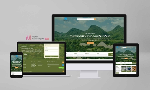 Theme wordpress mẫu resort nhà hàng khách sạn