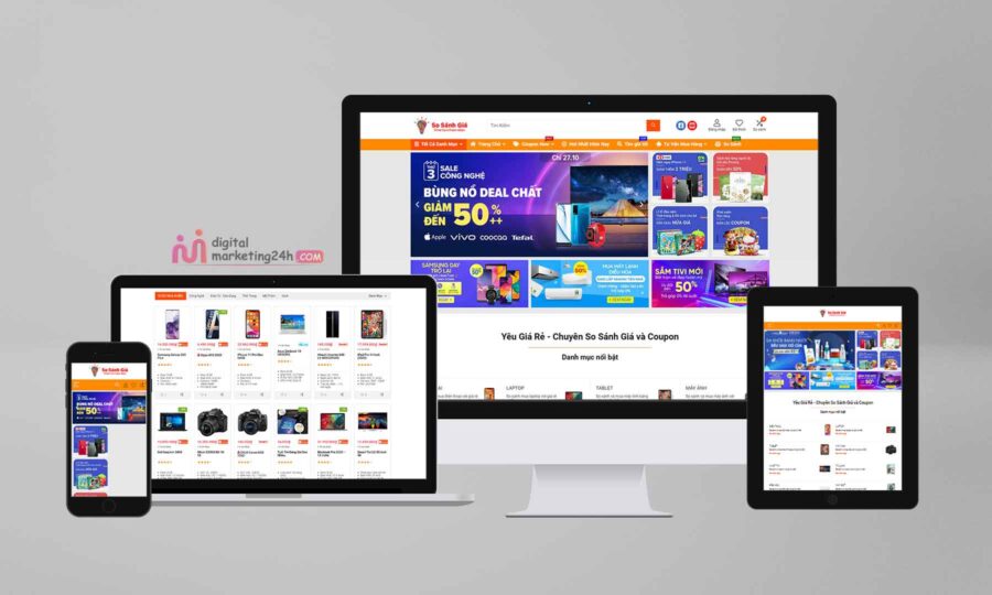 Theme WordPress affiliate so sánh giá và mã giảm giá