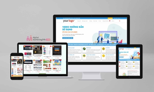 Theme mẫu bán tài liệu theme - tài liệu web site tại digitalmarketing24h