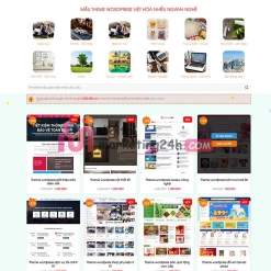 trang chủ phần sản phẩm theme bán theme wordpress-flatsome mẫu