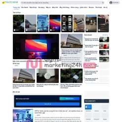 trang chủ theme tin tức giống tinh tế