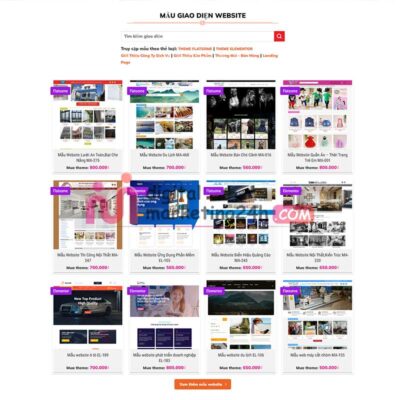 Phần sản phẩm trang chủ Theme wordpress kho theme, theme mẫu số 02