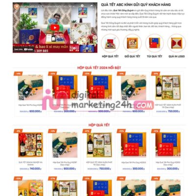 Trang chủ theme mẫu bán hộp quà tết ảnh 2