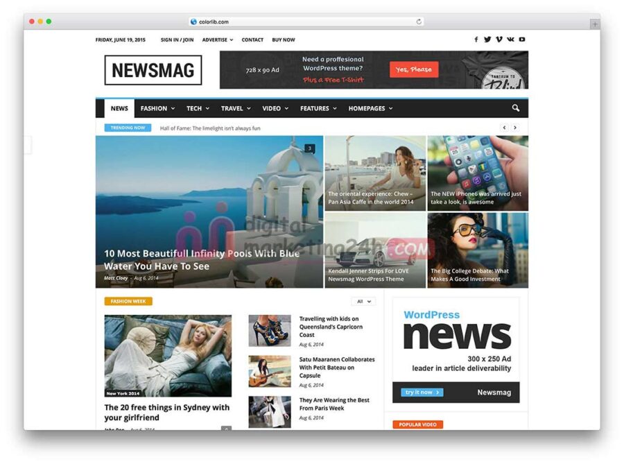 Newspaper – Theme tin tức chuyên nghiệp, đẹp mắt