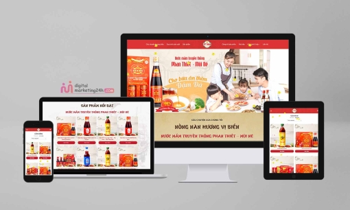 Theme mẫu bán nước mắm truyền thống