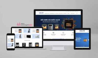 Mẫu theme bán nồi chiên không dầu, máy ép, dao kéo