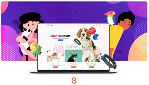 Petio – Theme dành cho cửa hàng thú cưng WooCommerce