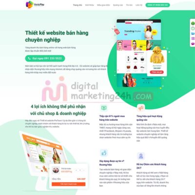 Hình ảnh trang chủ giao diện mẫu số 03