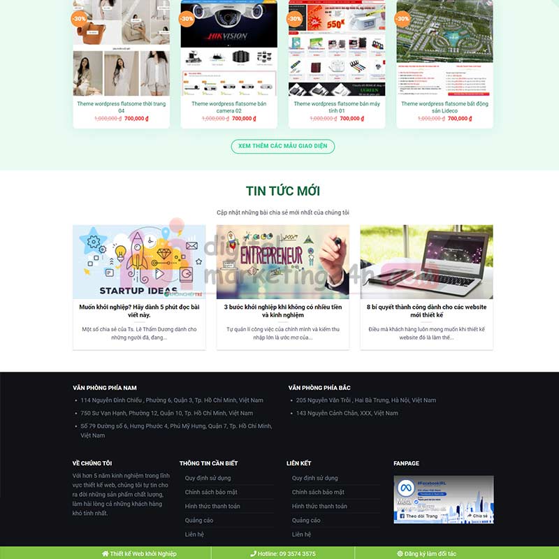 Theme wordpress kho theme mẫu, giao diện mẫu số 03