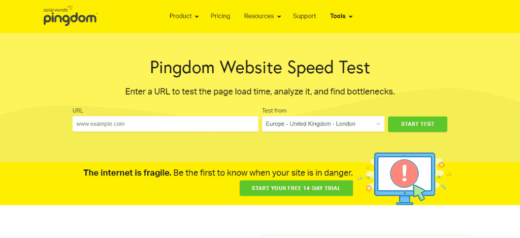 Kiểm tra bằng công cụ Pingdom Website Speed Test