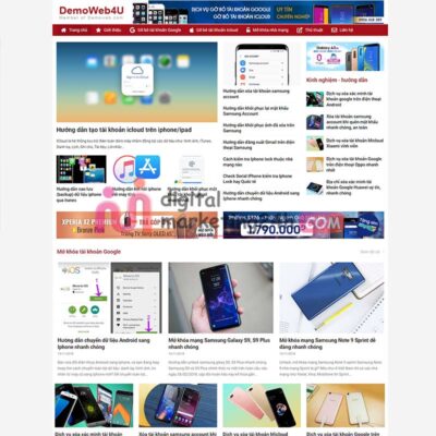 Hình ảnh trang chủ Source Code