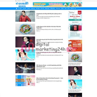Trang tin tức của theme