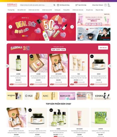 Bố cục trang chủ đẹp
