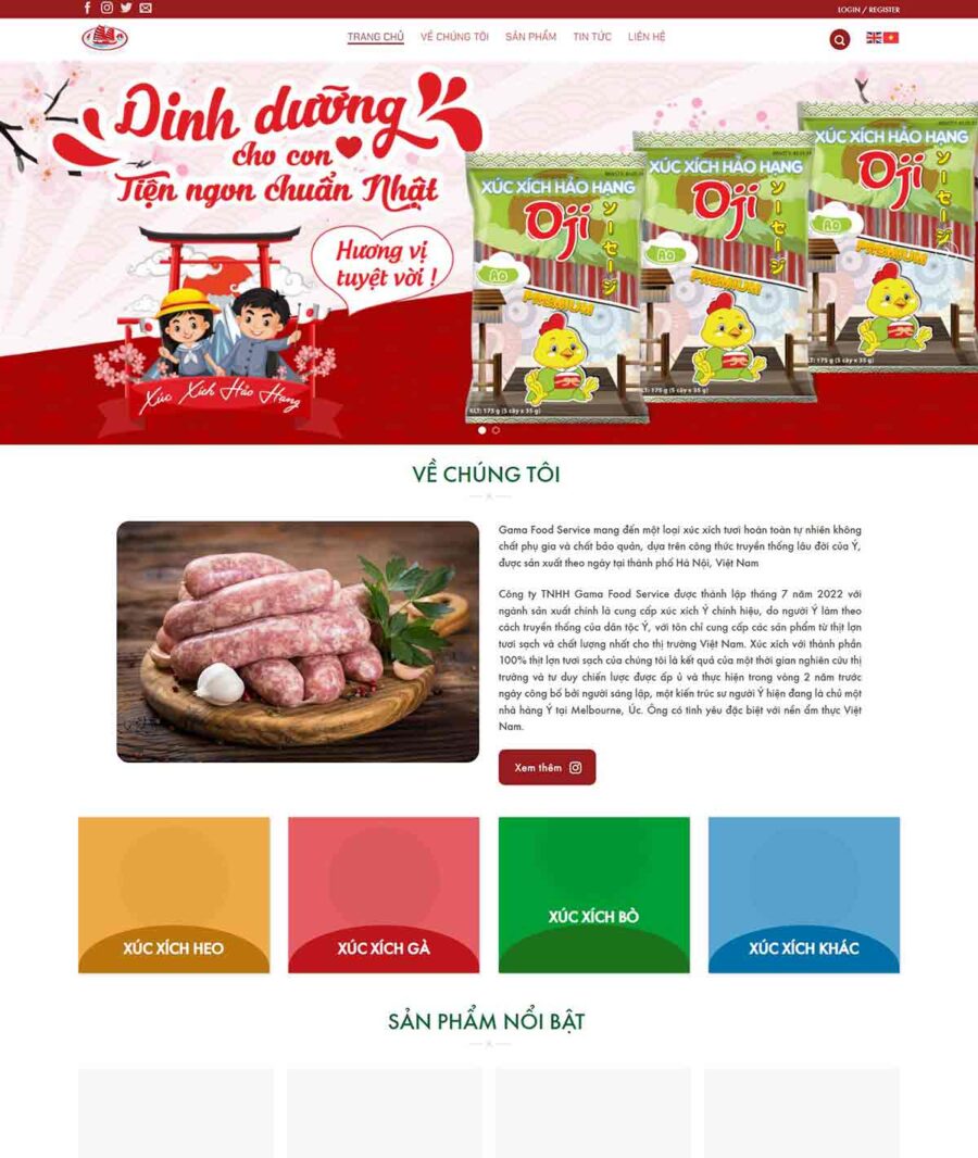 Hình ảnh trang chủ