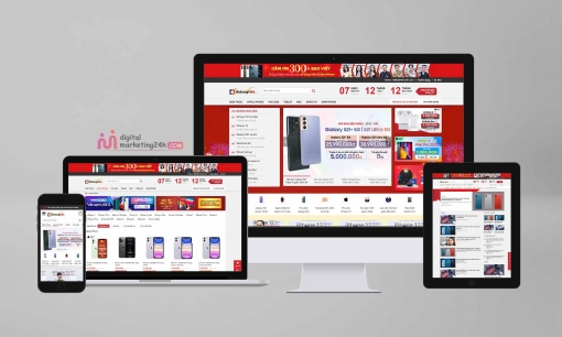 Theme wordpress bán điện thoại- giống di động việt