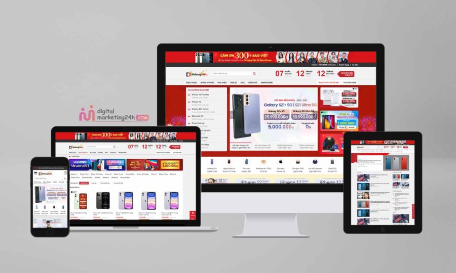 Theme wordpress bán điện thoại- giống di động việt