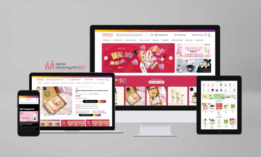Theme wordpress mỹ phẩm mẫu mới – Mã 03