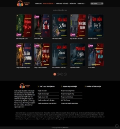 Theme wordpress web truyện ma audio