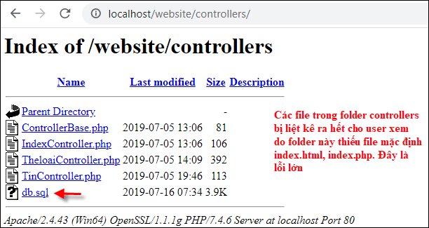 Thiết lập các bảo mật trong hosting