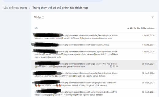 Hướng Dẫn Xử Lý Link Bẩn Đã Được Lập Chỉ Mục Trên Website