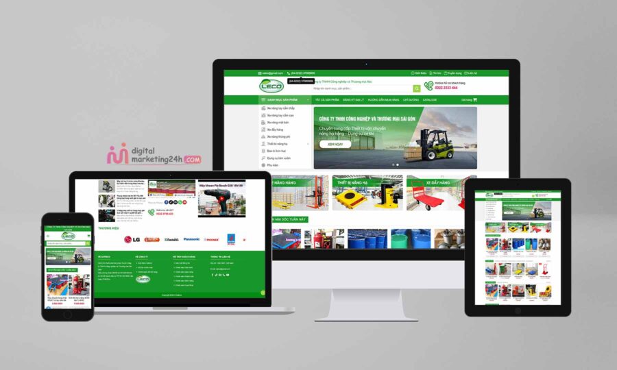 Code WordPress bán thiết bị nâng hạ