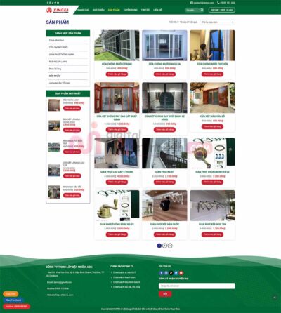 Trang sản phẩm theme siêu đẹp