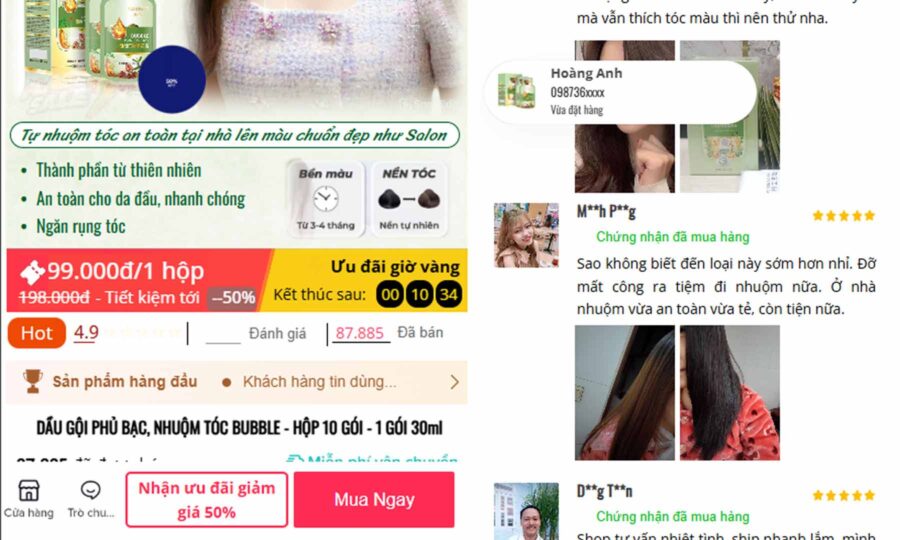 Theme landing page giống tiktok shop