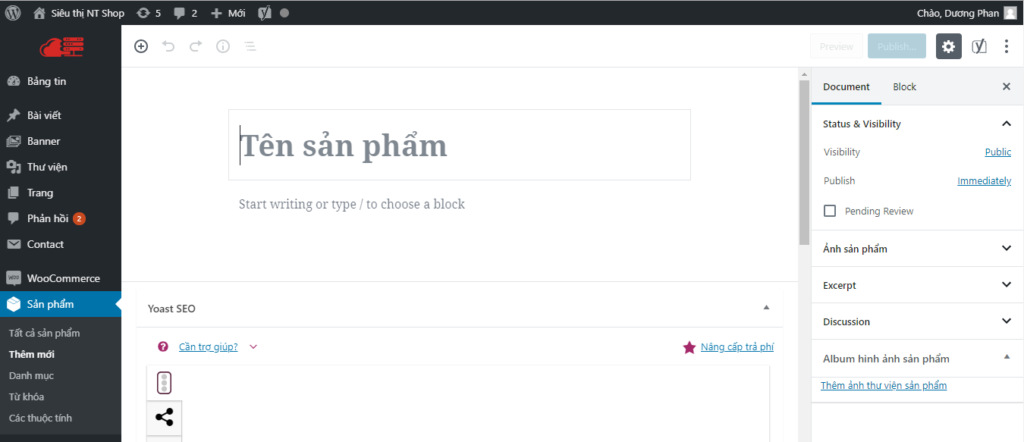 Trình soạn thảo Gutenberg trong WordPress 5.0