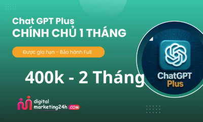 Chat GPT Plus (chính chủ) 2 tháng - Bảo hành Full