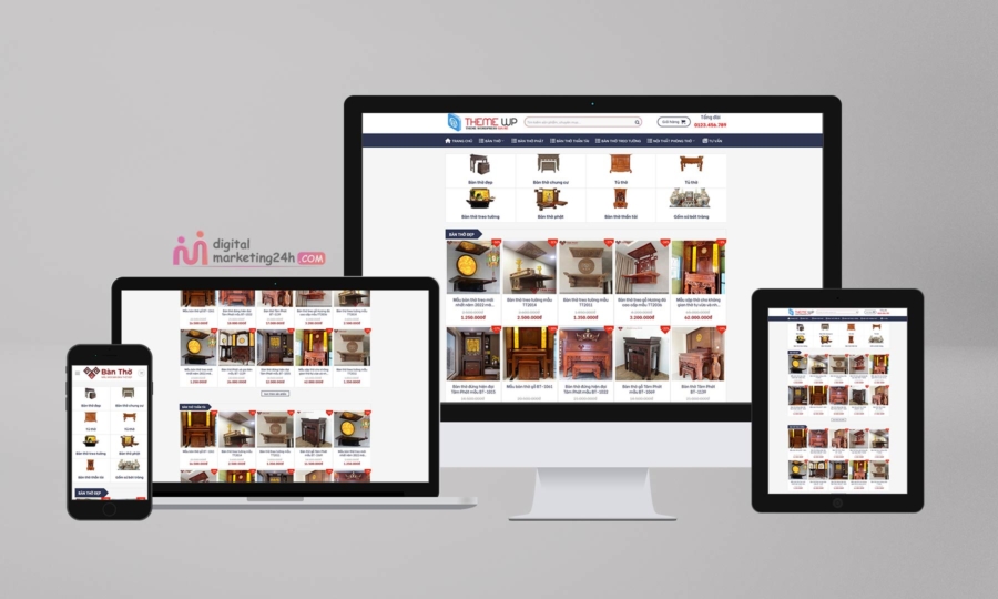 Source Code Website bán bàn thờ