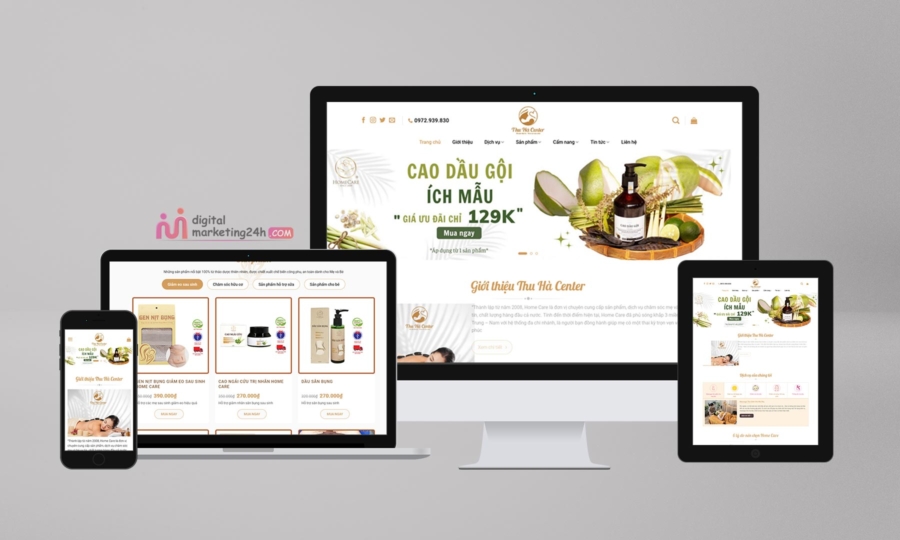 Source Code Website WordPress Chăm sóc mẹ và bé Home care