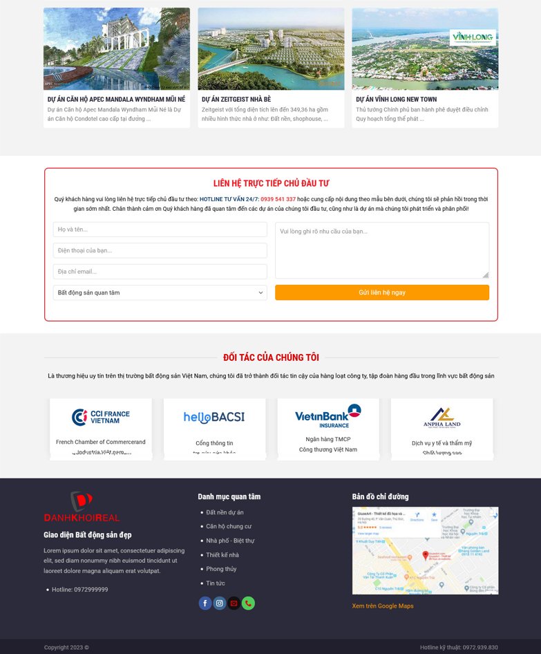 Demo Source Code bất động sản - Mẫu 04