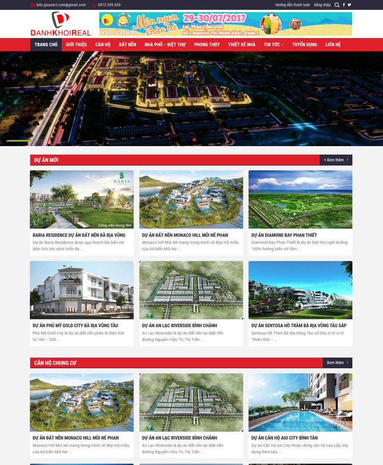 Demo Source Code bất động sản - Mẫu 04