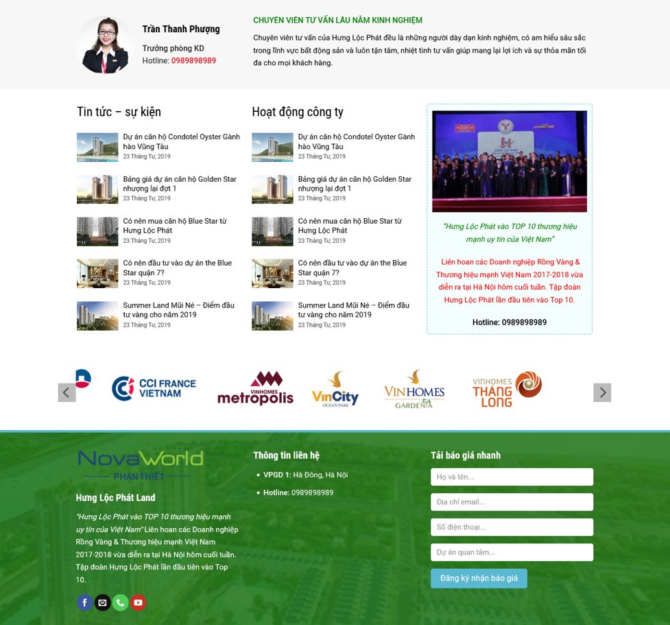 Demo Source Code WordPress bất động sản - Mã 05