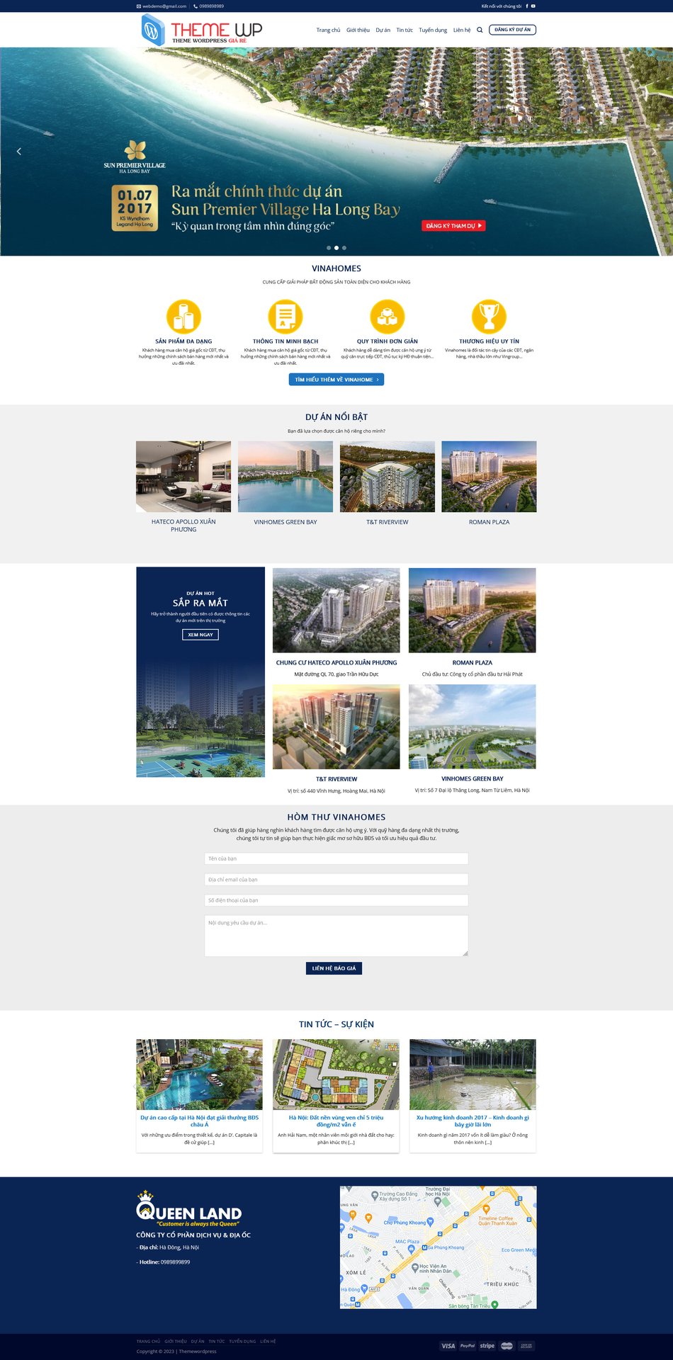 Demo Source Code WordPress bất động sản - Mã 06