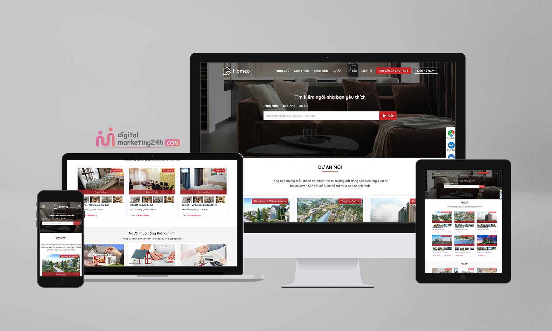 Source Code WordPress bất động sản - Mã 07