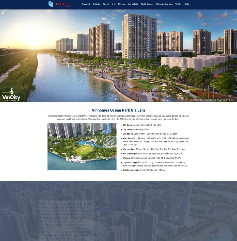 Demo Website bất động sản – Mã 11