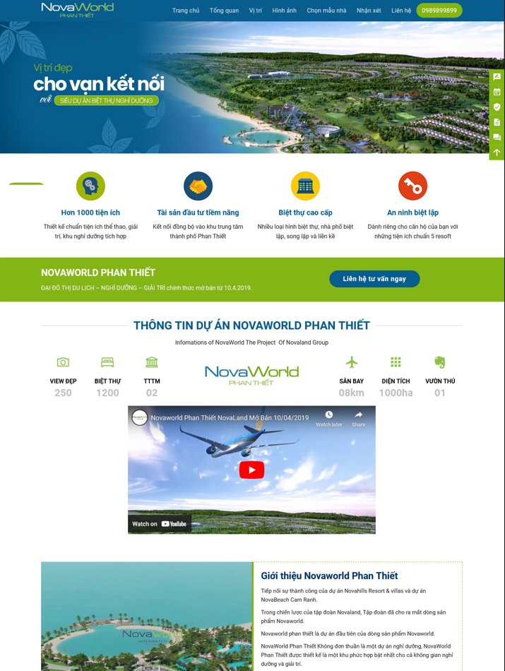 Demo Website landing page bất động sản 03