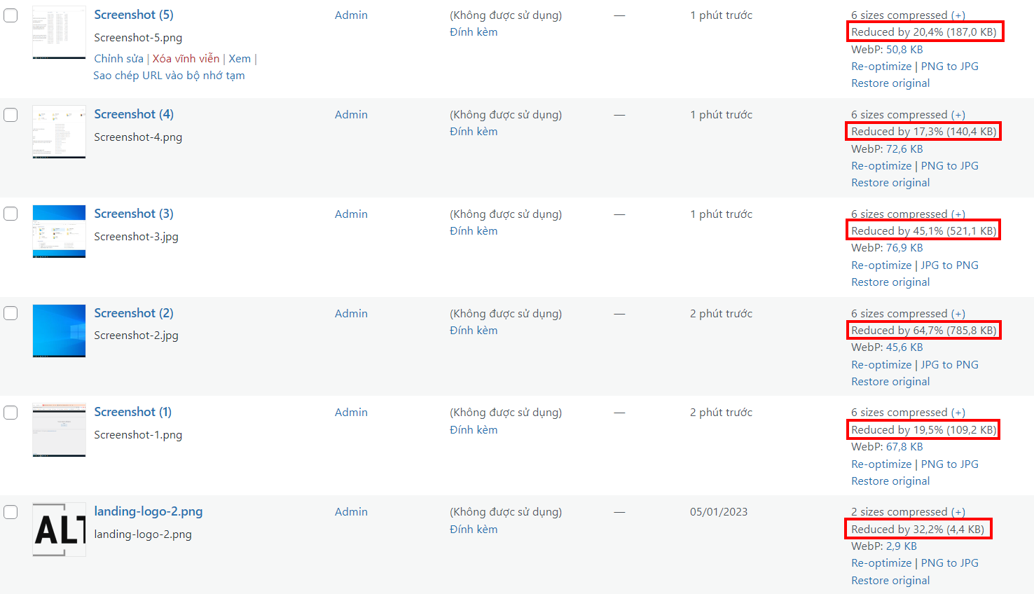 EWWW là một plugin nén ảnh cực tốt