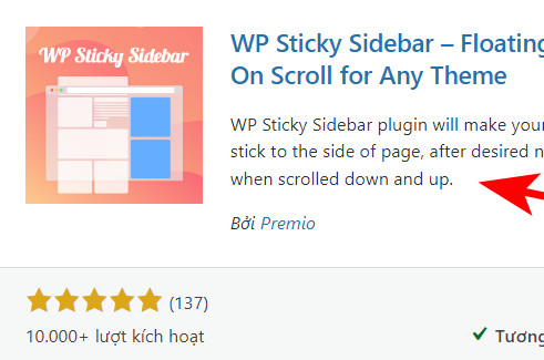 Plugin WP Sticky Sidebar